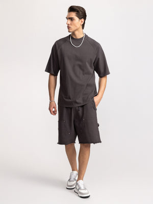 FASHION SET TOP Dark Gray / XXS