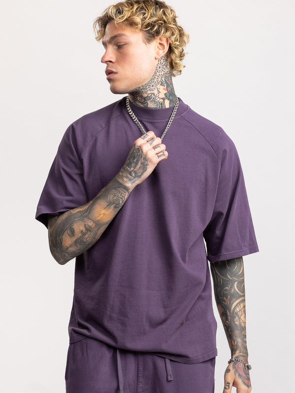FASHION SET TOP Dark Smoky Purple / XXS