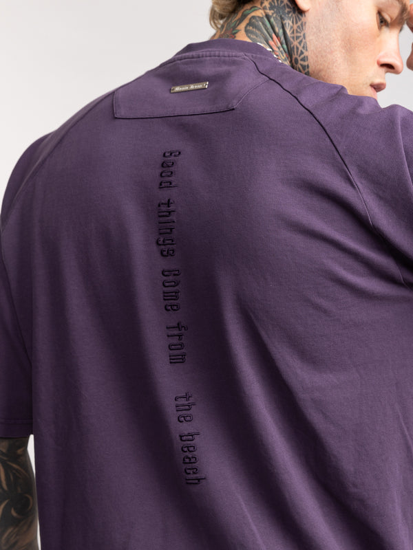 FASHION SET TOP Dark Smoky Purple / XXS
