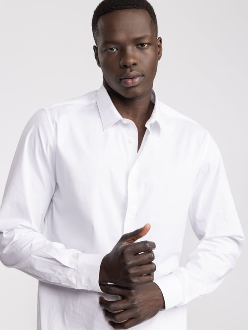 PREMIUM BUTTONNED SHIRTS White / XXS