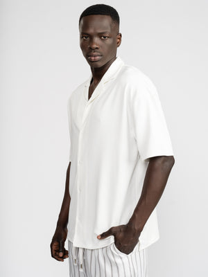 SHORT BUTTONNED SHIRTS White / XXL