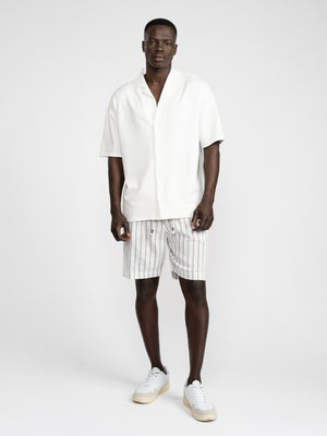 SHORT BUTTONNED SHIRTS White / XXL