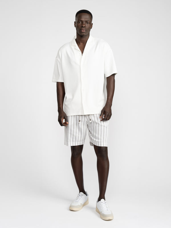 SHORT BUTTONNED SHIRTS White / XXL
