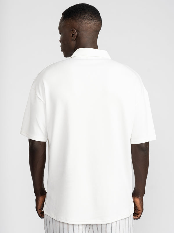 SHORT BUTTONNED SHIRTS White / XXL