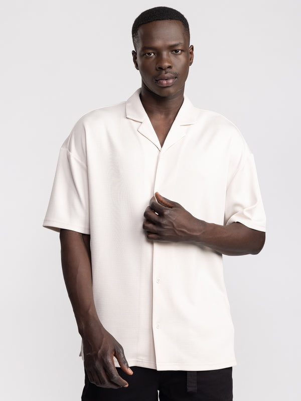 SHORT BUTTONNED SHIRTS Stone / XXL