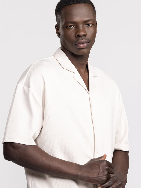 SHORT BUTTONNED SHIRTS Stone / XXL