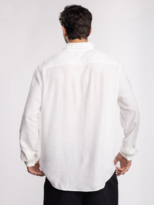 FASHION BUTTONNED SHIRTS White / XXL