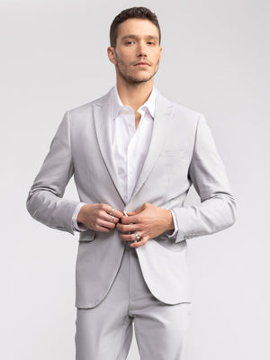 FASHION SUIT JACKET Light Gray / XXL