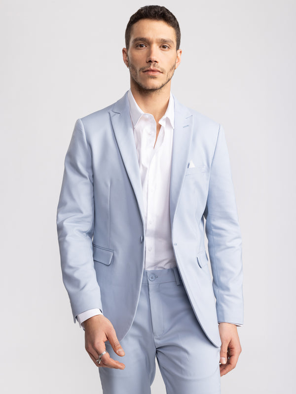 FASHION SUIT JACKET Light Blue / XXL