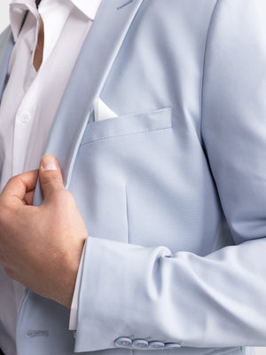 FASHION SUIT JACKET Light Blue / XXL