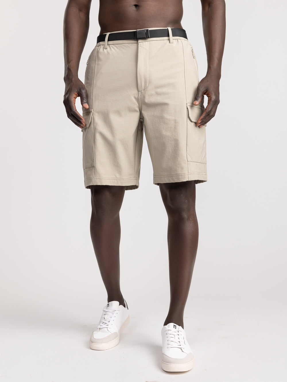 CARGO WOVEN BERMUDA Beige / 48