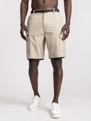 CARGO WOVEN BERMUDA Beige / 48