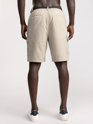 CARGO WOVEN BERMUDA Beige / 48