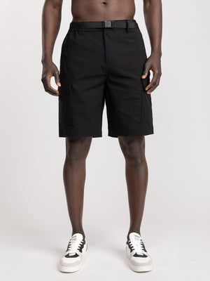 CARGO WOVEN BERMUDA Black / 48