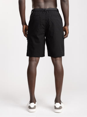 CARGO WOVEN BERMUDA Black / 48
