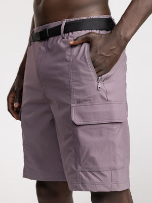 CARGO WOVEN BERMUDA Light Smoky Purple / 48