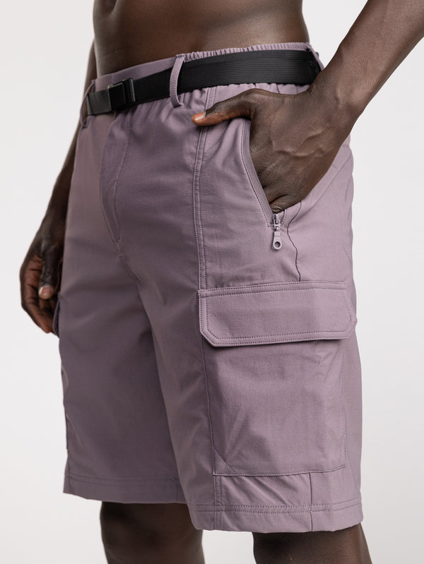 CARGO WOVEN BERMUDA Light Smoky Purple / 48