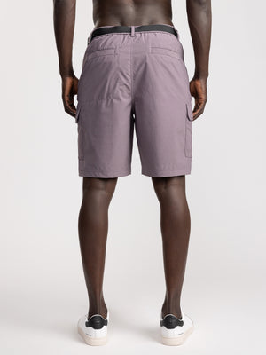 CARGO WOVEN BERMUDA Light Smoky Purple / 48