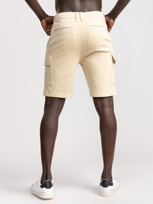 CARGO WOVEN BERMUDA Beige / 48