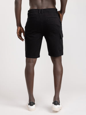 CARGO WOVEN BERMUDA Black / 48