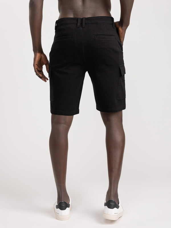 CARGO WOVEN BERMUDA Black / 48