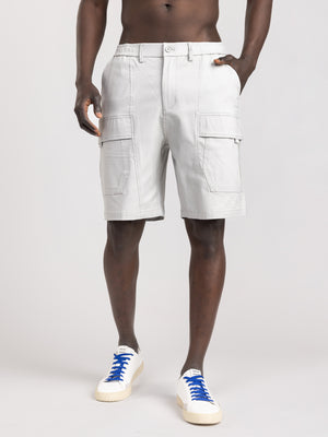 CARGO WOVEN BERMUDA Light Gray / 48