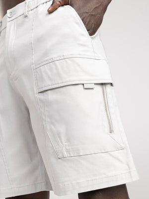 CARGO WOVEN BERMUDA Light Gray / 48