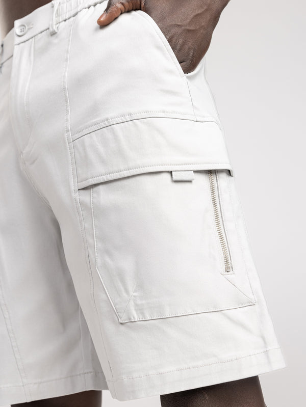 CARGO WOVEN BERMUDA Light Gray / 48
