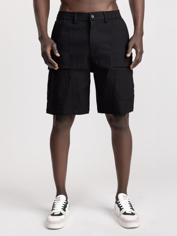 CARGO WOVEN BERMUDA Black / 48