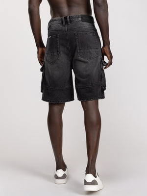 JEANS BERMUDA Black / 48