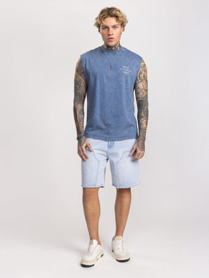 JEANS BERMUDA Light Blue / 48