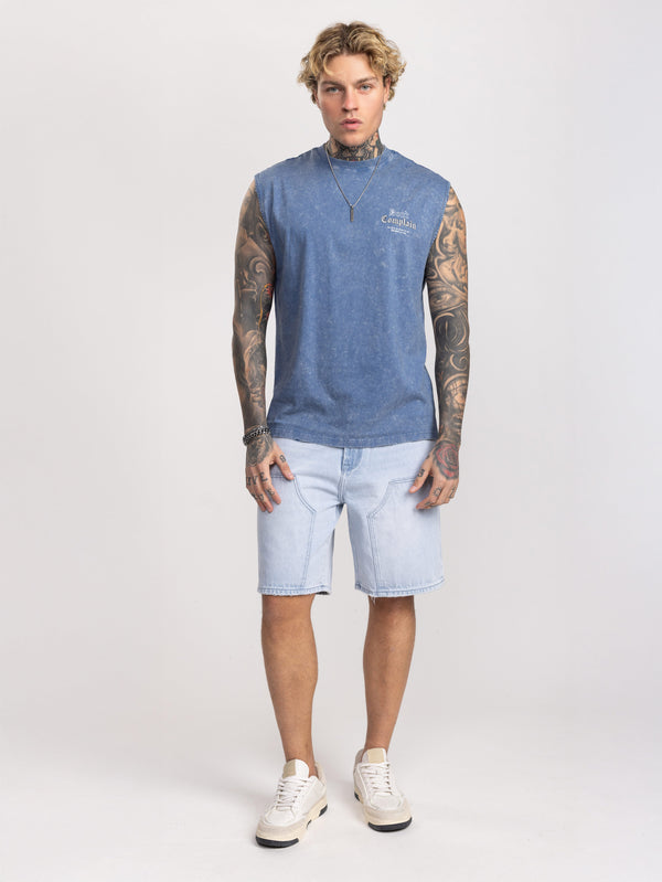 JEANS BERMUDA Light Blue / 48