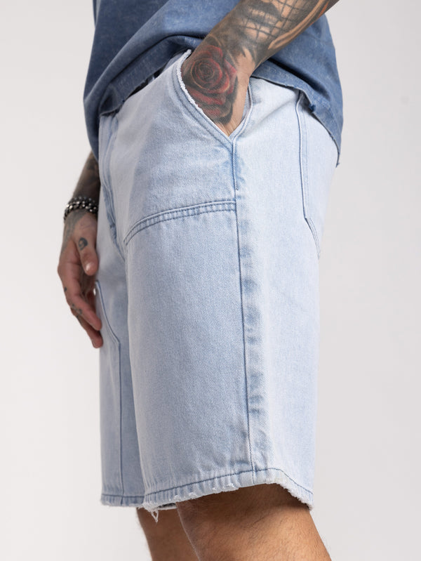 JEANS BERMUDA Light Blue / 48