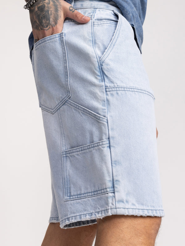 JEANS BERMUDA Light Blue / 48