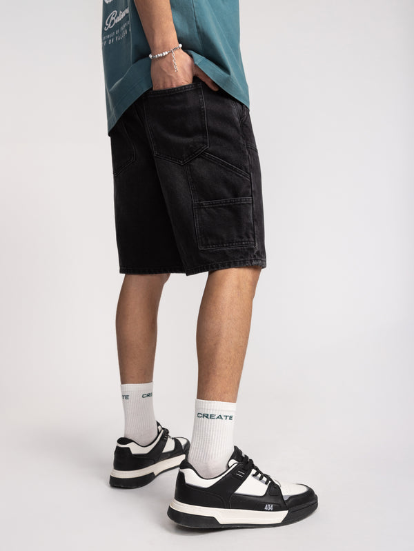 JEANS BERMUDA Black / 48