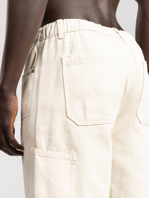 JEANS BERMUDA Cream / 48