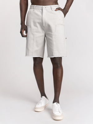 CARGO WOVEN BERMUDA Light Gray / 48