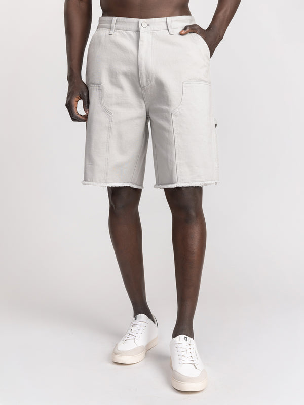 CARGO WOVEN BERMUDA Light Gray / 48
