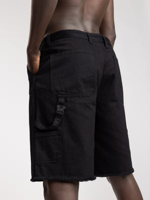 CARGO WOVEN BERMUDA Black / 48