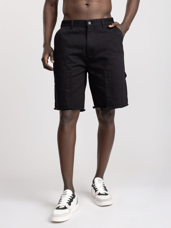 CARGO WOVEN BERMUDA Black / 48