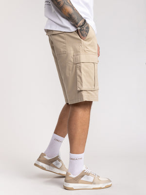 CARGO WOVEN BERMUDA Beige / 48