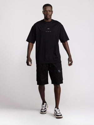 CARGO WOVEN BERMUDA Black / 48