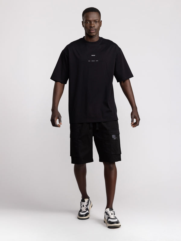 CARGO WOVEN BERMUDA Black / 48