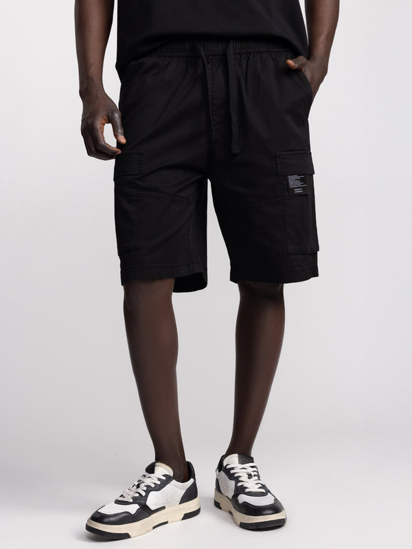 CARGO WOVEN BERMUDA Black / 48
