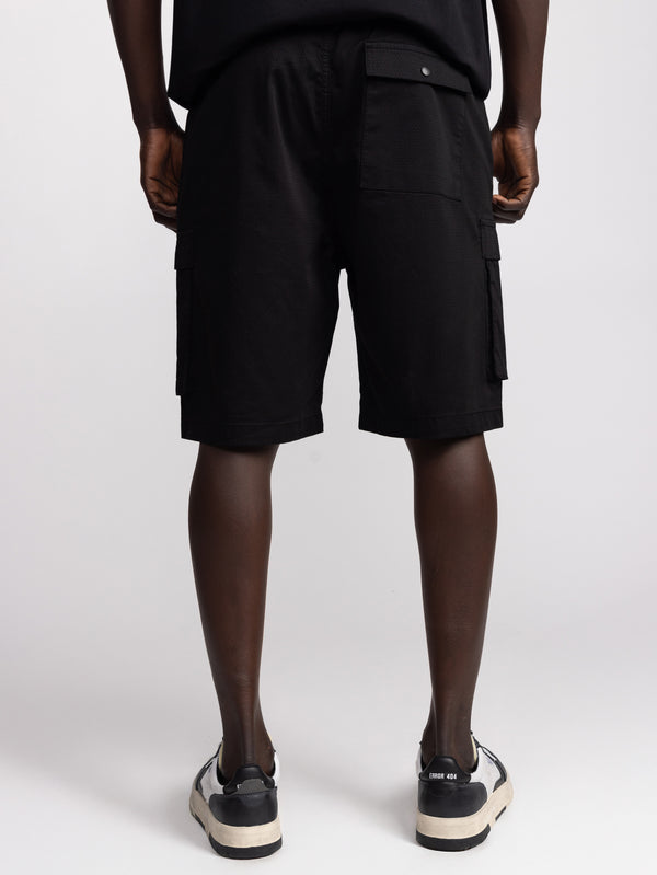 CARGO WOVEN BERMUDA Black / 48