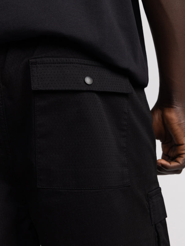 CARGO WOVEN BERMUDA Black / 48