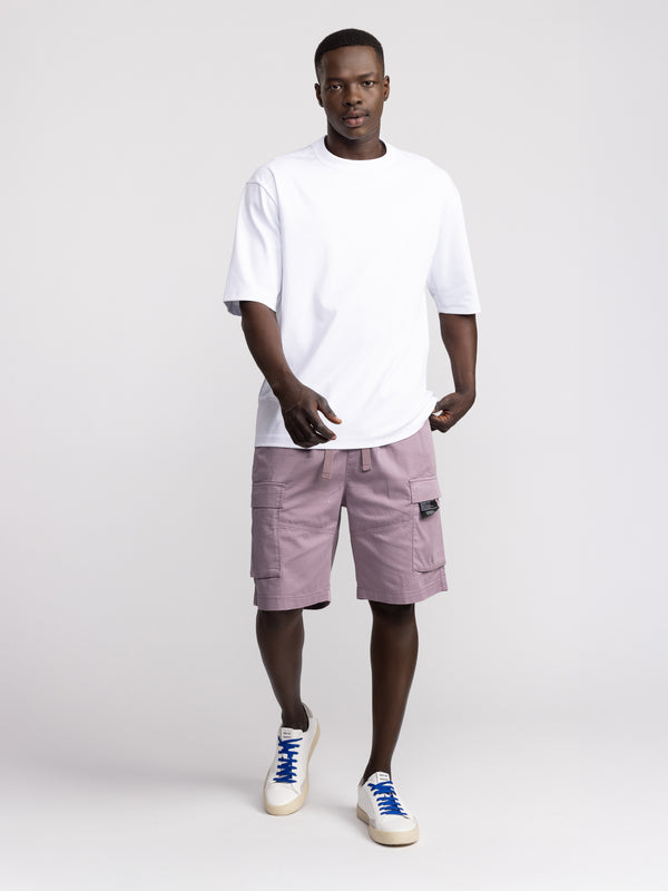 CARGO WOVEN BERMUDA Light Smoky Purple / 48