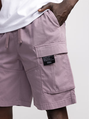 CARGO WOVEN BERMUDA Light Smoky Purple / 48