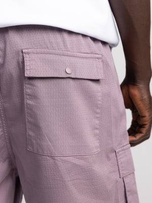 CARGO WOVEN BERMUDA Light Smoky Purple / 48
