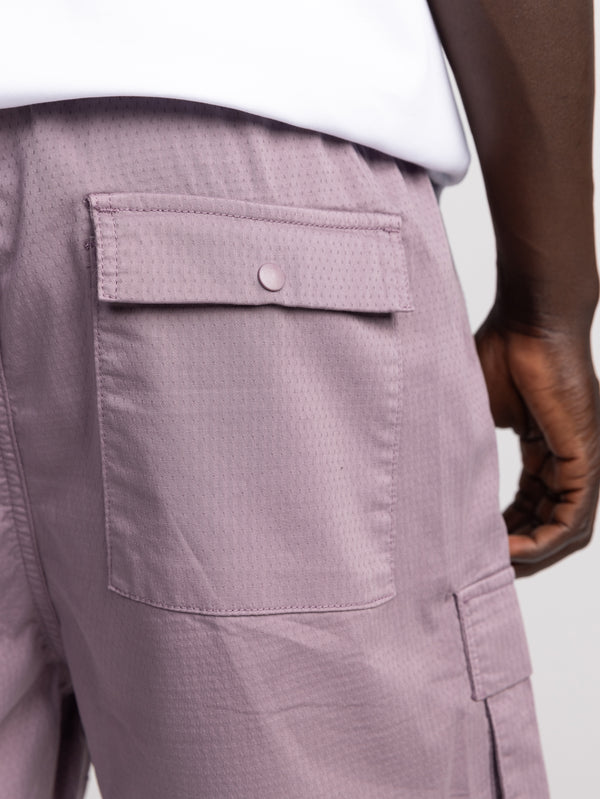 CARGO WOVEN BERMUDA Light Smoky Purple / 48